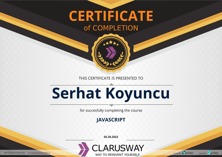 JavaScript Certificate